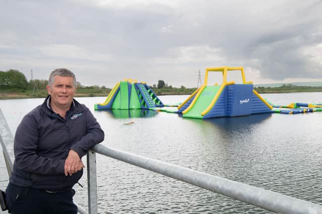 The North Yorkshire Water Park’s general manager, Gareth Davies, at the attraction which has undergone a £1.6 million upgrade. Outdoor pursuits and adventure activities are seen as key to helping grow North Yorkshire’s tourism economy.