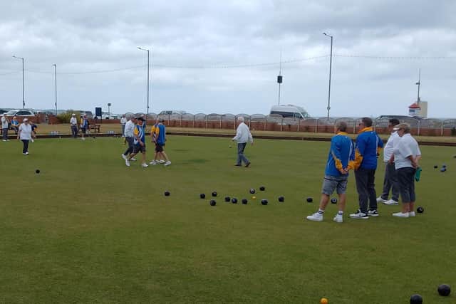 On Saturday Bridlington played host to Thringstone Bowling Club from Nottinghamshire for a friendly match.