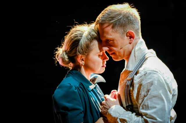 Anne-Marie Piazza as Laura and Pete Ashmore as Alec in Brief Encounter at the Stephen Joseph Theatre, Scarborough, until Saturday August 27