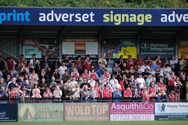 Boro fans cheer their team on