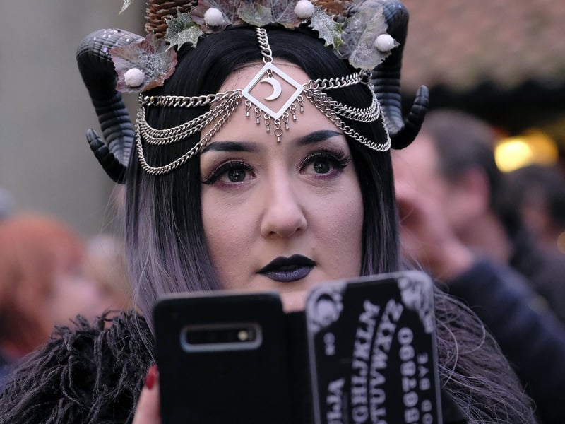 Krampus Run - capturing the moment.
picture: Richard Ponter