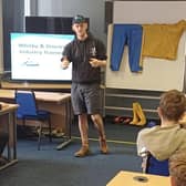 Joe Redfern of Whitby Lobster Hatchery gives a talk.