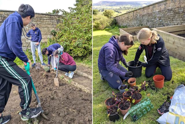 Fyling Hall School students revamp the school garden to boost biodiversity.