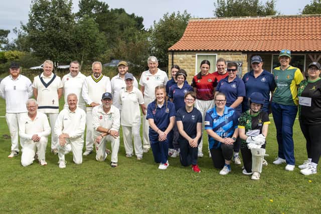 Ravenscar Cricket Club took on a women's XI to celebrate the opening of new women's changing room at the club.