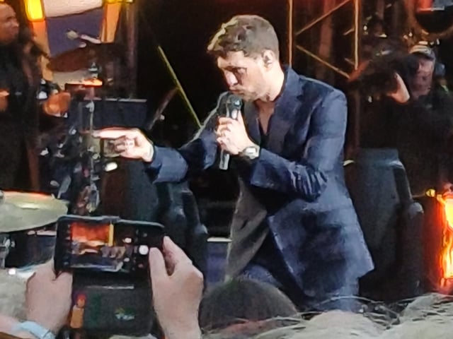 A great evening of live entertainment with Michael Buble. photo: Emma Atkins
