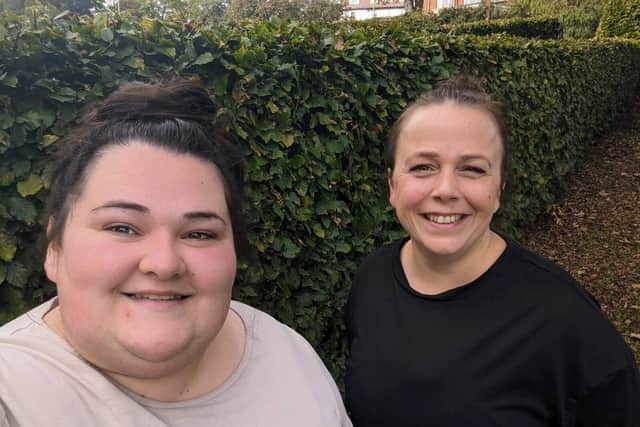 (Left) Leonne Ridsdale, (right) Clare Tomlinson.