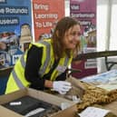 Christine Rostron, learning manager for Scarborough Museums Trust during the Yorkshire Fossil Festival organised by Scarborough Museums Trust