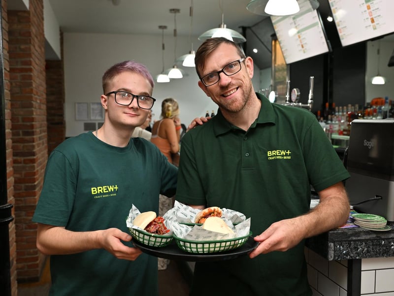 Josh Wild and Damian Brandon Perks show off the new menu