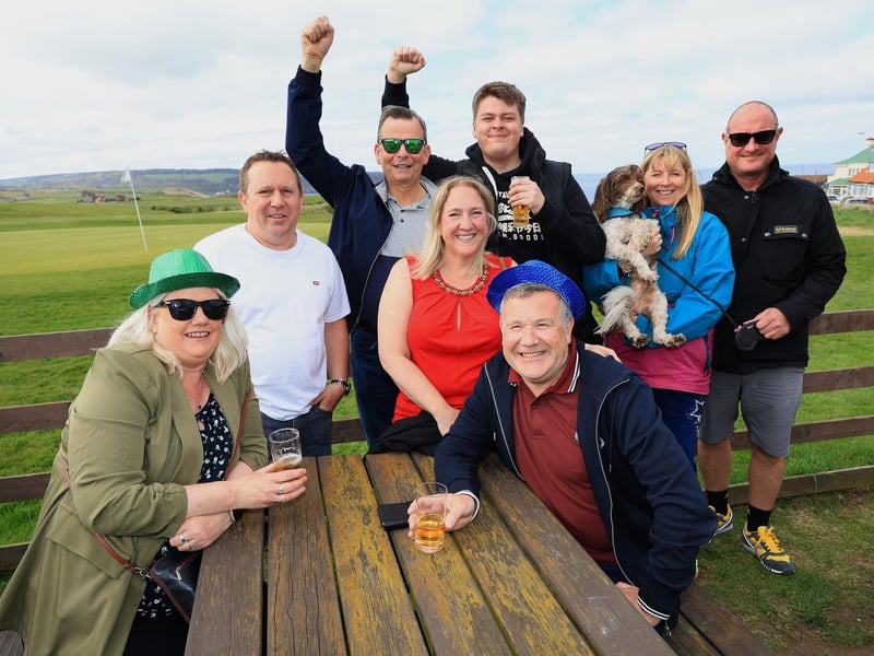 Celebrating a great day one the pub crawl. picture: Richard Ponter