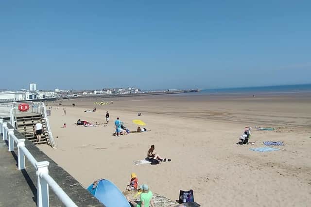 This beach scene was snapped by Shelagh E Wallace.