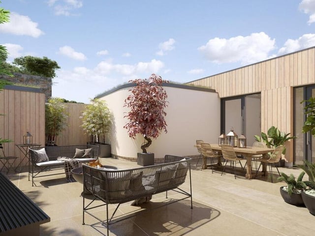 Private outdoor spaces for al fresco dining or simply enjoying the sun.