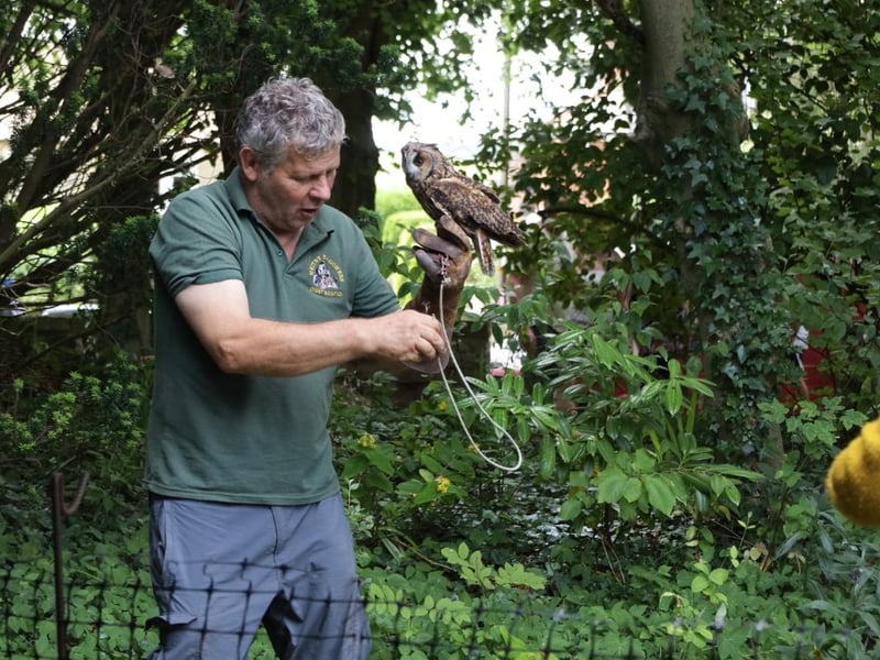 Owl's about that! Whitby Falconers made an appearance. photo: Abbygail Harden