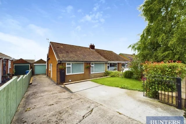 This two bedroom and one bathroom semi-detached bungalow is for sale with Hunters with a guide price of £240,000.