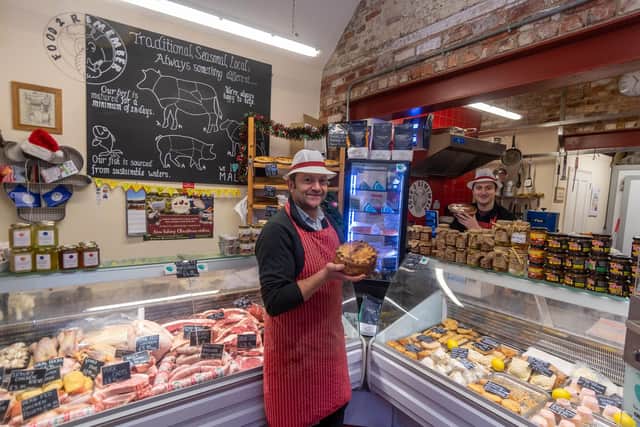 Butchers Paul Potts, and his son Kieran, owners of Food 2 Remember, Talbot Yard,