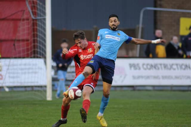 Brid's Alex Markham and Hebburn's Amar Purewal.