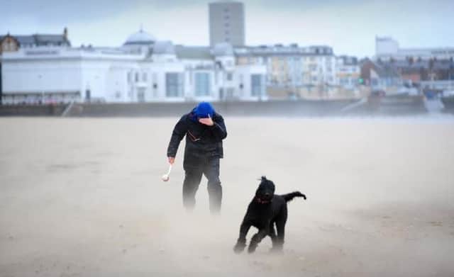 Winds are expected to stay strong until midweek on the Yorkshire coast, according to the Met Office. Photo: Simon Hulme.
