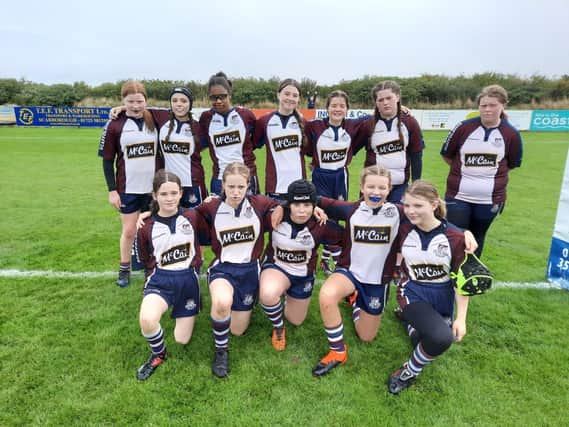 Scarborough RUFC Girls Under-14s slip to defeat in their opening game of the season, at home to Mansfield RFC
