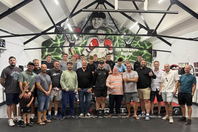 Scarborough's former world champion Paul Ingle attends the opening of the new-look Scarborough Amateur Boxing Club headquarters.