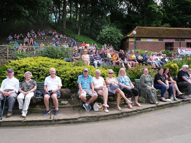 The tiered seating gives everyone a great vantage point