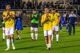 Images from Whitby Town's 7-2 loss at Bristol Rovers.