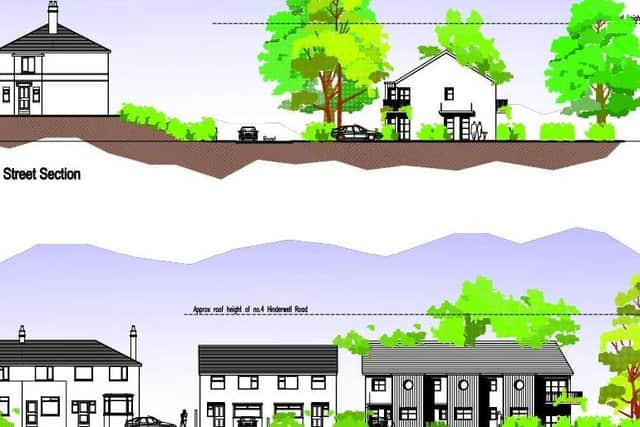 Proposed elevations of the housing plans on Hinderwell Road, Scarborough. Image: KAP Architects