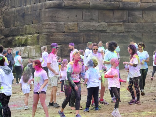 Runners near the slipway.