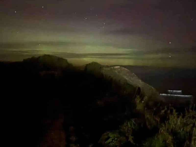Northern Lights over Scarborough, by Lisa Spencer.