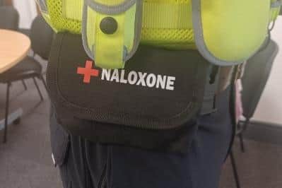 Specially trained officers carry the drug across the county