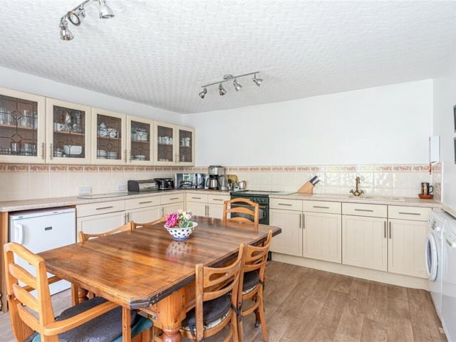 The spacious breakfast kitchen, with fitted units.