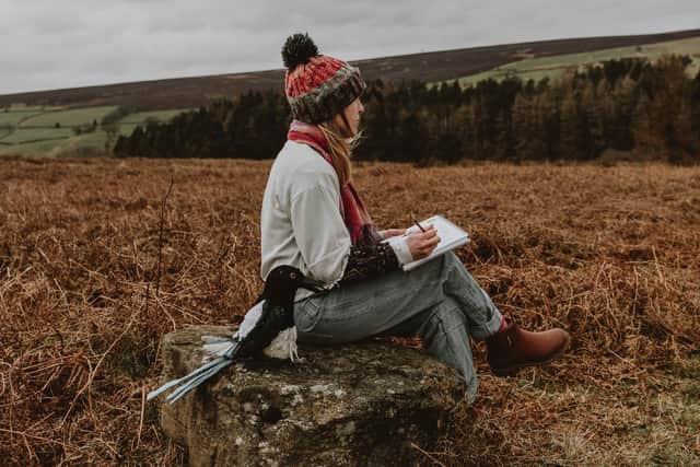 Artist Anna Tennant is often inspired by the haunting and awe-inspiring landscapes found in and around Whitby. Photo: Kate Cullen.