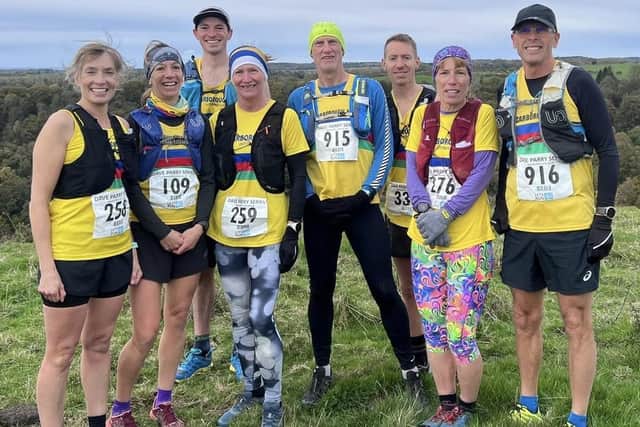 Scarborough Athletic Club runners at Lockton Limping fell race