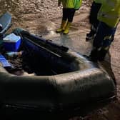 The small RIB was towed back to Scarborough Harbour. (Photo: Scarborough RNLI)