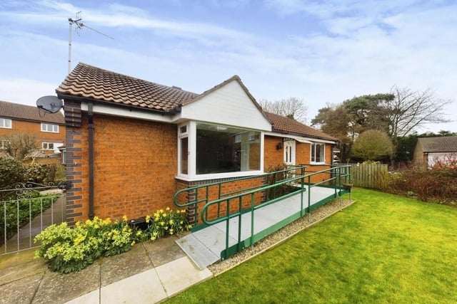 This two bedroom and two bathroom detached bungalow is currently for sale with Hunters for offers in the region of £280,000.
