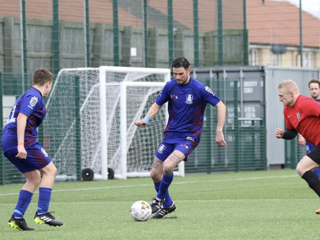 The Pandas claim possession against Club Atletico de Bransholme.