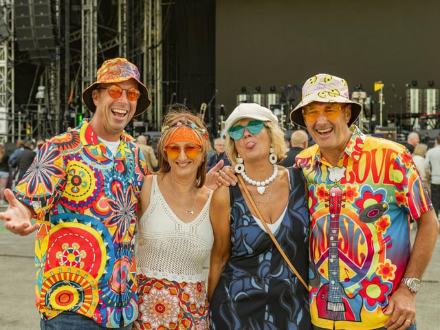 Fans dressed to impress.