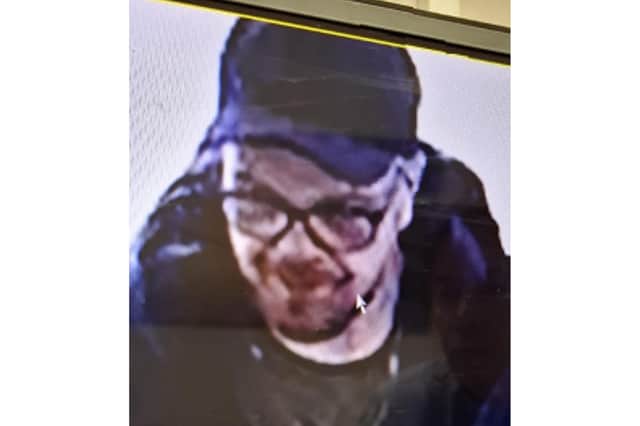 Police officers have released a CCTV image of a man they would like to speak to following a theft in Scarborough