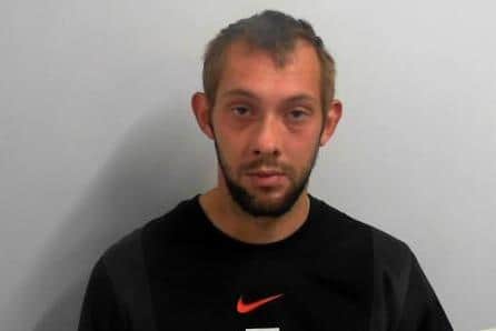 Lee Frame was jailed for 18 months after he admitted a charge of burglary.