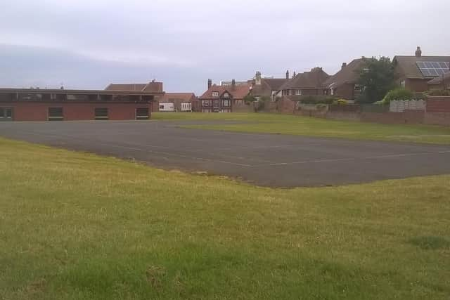 Tennis courts on Whitby West Cliff.