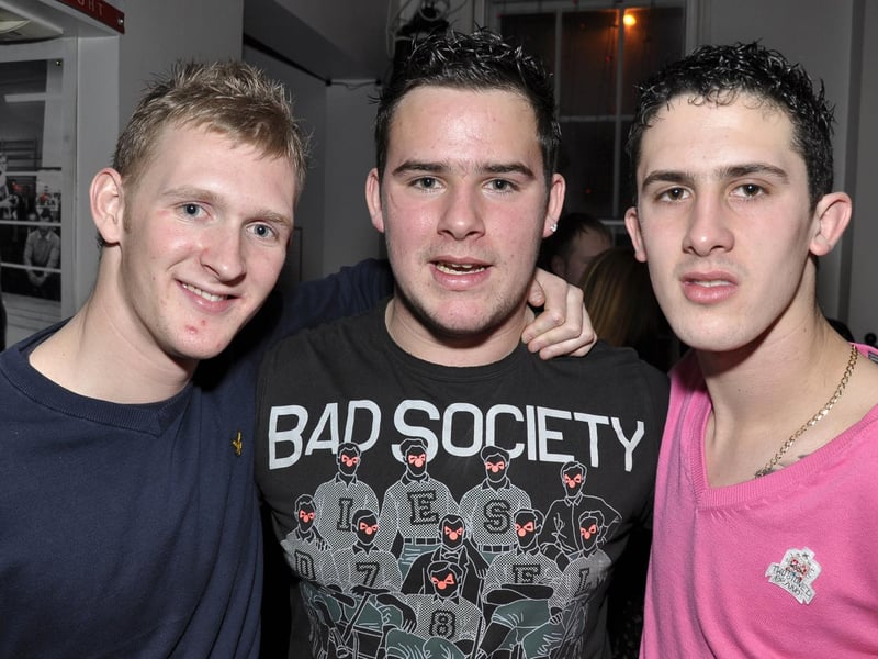 Mike, Ryan and Dan enjoy their night.