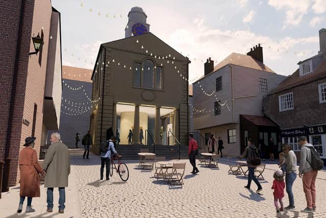 Artists' impression of Whitby Town Hall.