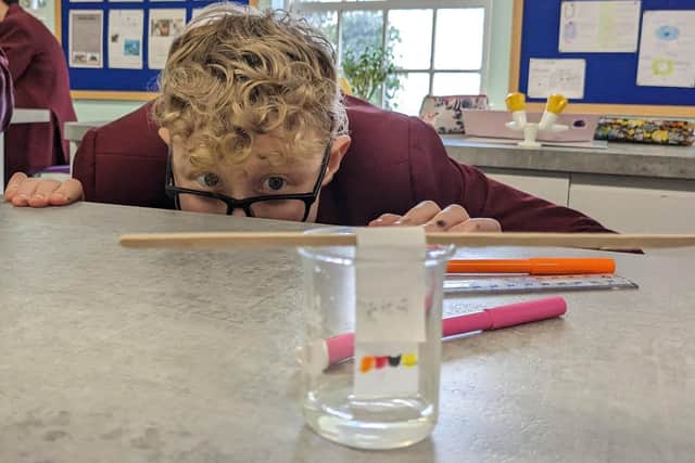 Dylan in year 9 at Fyling Hall explores connections in colour.