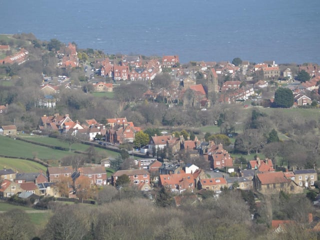 View of Fylingthorpe and Robin Hood's Bay, by Donella Agar.