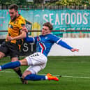 Jake Charles put Town ahead at Hebburn. Photo by Brian Murfield