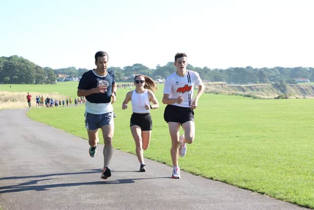The early leaders at the Sewerby parkrun last weekend.