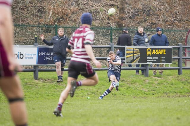 Christian Pollock kicked the crucial winning penalty late on for Pocklington at Old Rishworthians. PHOTO BY JIM FITTON