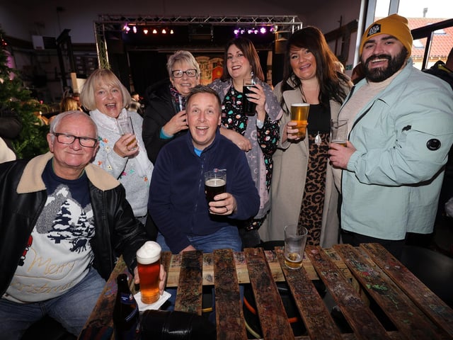 Having a great time at the Made in Whitby Christmas Festival. picture: Richard Ponter