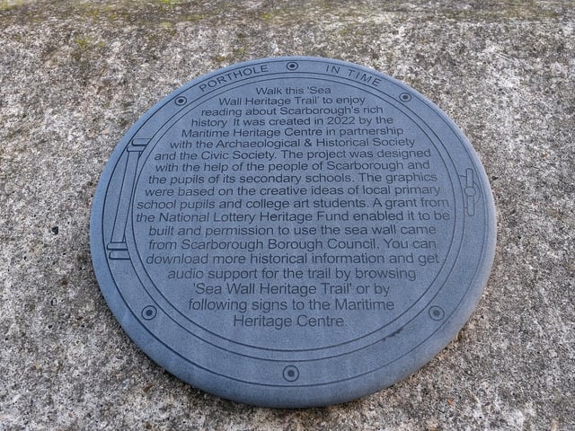 Information about the storyboards is also available on the sea wall.