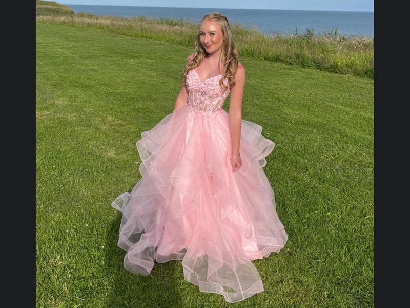 Alexis looking pretty in pink!