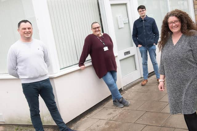 From left: Carl Maw, Operations Manager, Anja Davis, Volunteer, Elvan Cankar, Apprentice Administrator and Catherine Mason, Service and Volunteer Manager