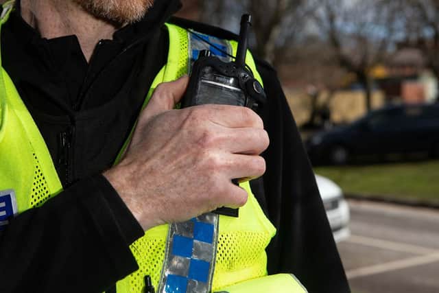 Police are appealing to trace a suspect with a Scottish accent after criminal damage at Sainsbury's in Scarborough.